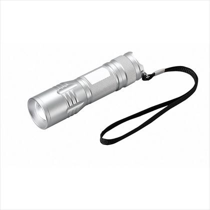 LEDアルミズームライト シルバー 約径28mm×H100mm Y06AZ01SV 1