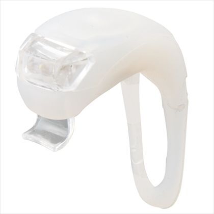2灯白色LED 簡単取付バイクライト