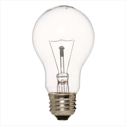 長寿命100W形 クリア H109mm×径60mm L100V100WCL 1