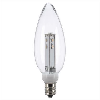 C32形LEDランプ電球色E12 ホワイト H96mm×径32mm LDC1LG32E123 1