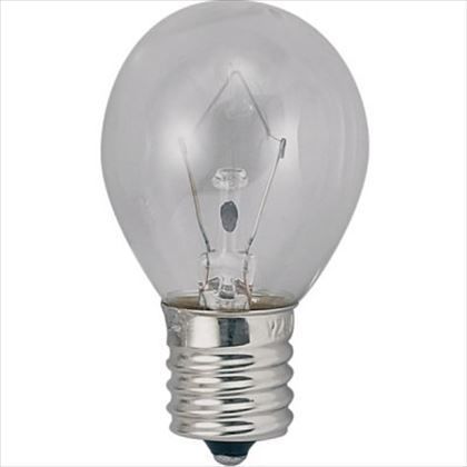 ミニランプ8W口金E17 クリア H58mm×径35mm S351708C 1