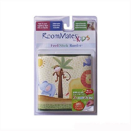 貼ってはがせるウォールステッカー ジャングルアドベンチャー(ボーダー) 12.7×51 RMK1137BCS 1枚入