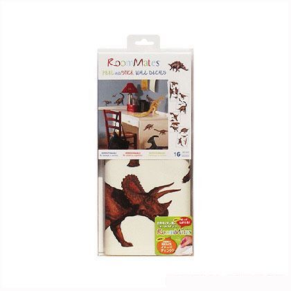 貼ってはがせるウォールステッカー ダイナソー 25.4×45.7 RMK1043SCS 4枚/セット