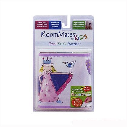 貼ってはがせるウォールステッカー フェアリープリンセス(ボーダー) 12.7×51 RMK1014BCS 1枚入