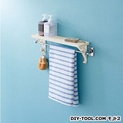 小物棚タオルバーシェルフスクエア アイボリー 218879 1