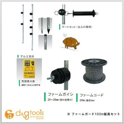 ファームガード100m延長セット S-6 1S