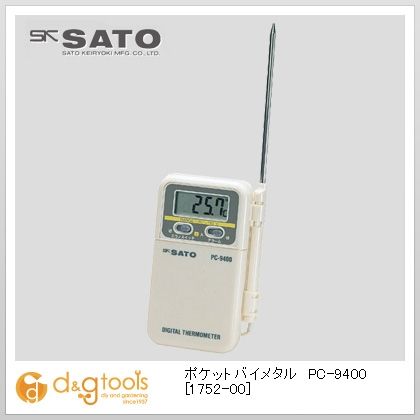 デジタル温度計PC-9400-10~110℃ 1752-00 1点