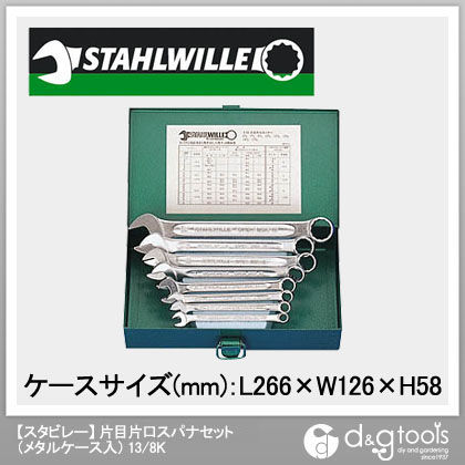 ‘片目片口スパナセット(メタルケース入)