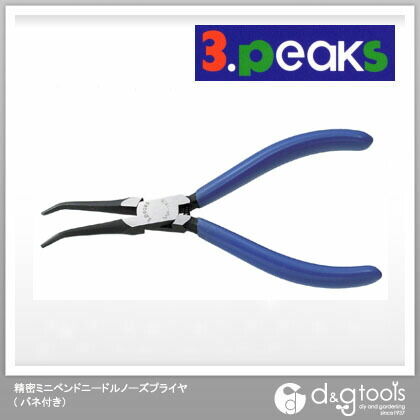 精密ミニベンドニードルノーズプライヤ(バネ付き)