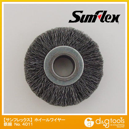 ホイールワイヤーブラシ鉄線0.15mm50径×10厚12.7穴