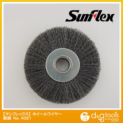 ホイールワイヤーブラシ鉄線75mm径×10厚12.7穴0.15mm