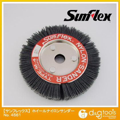 ホイールナイロンサンダー(ナイロンブラシ)100mm径×15mm厚×12.7穴C材#80
