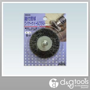 軸付鋼線ワイヤーホイールブラシ