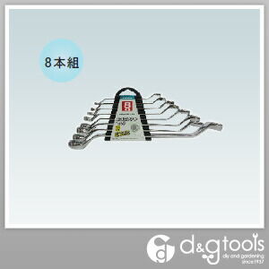 8本組メガネレンチセット 12-303 1点