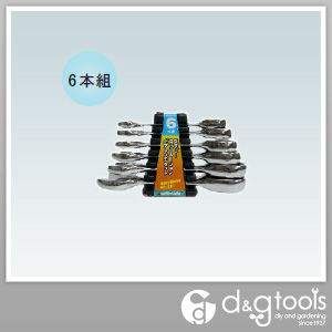 6本組スタビーコンビネーションギアレンチセット 12-512 1