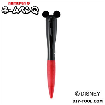 ディズニースタンプシリーズネームペンQ(MO)ミッキーBK&R 赤 φ9mm NP-QUDM1/MO 1