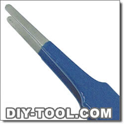 ピンセットNo.2Aブルー・イノックス