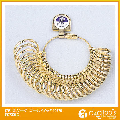 内甲丸ゲージゴールドメッキ40670 F07001G 1